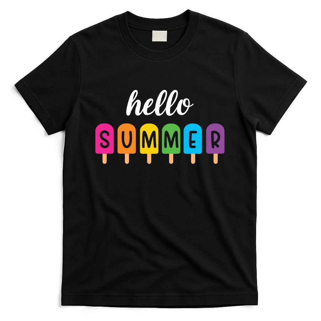 Hello Summer Popsicle Colorful T-Shirt
