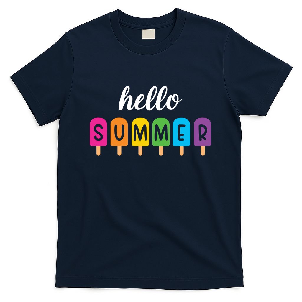 Hello Summer Popsicle Colorful T-Shirt