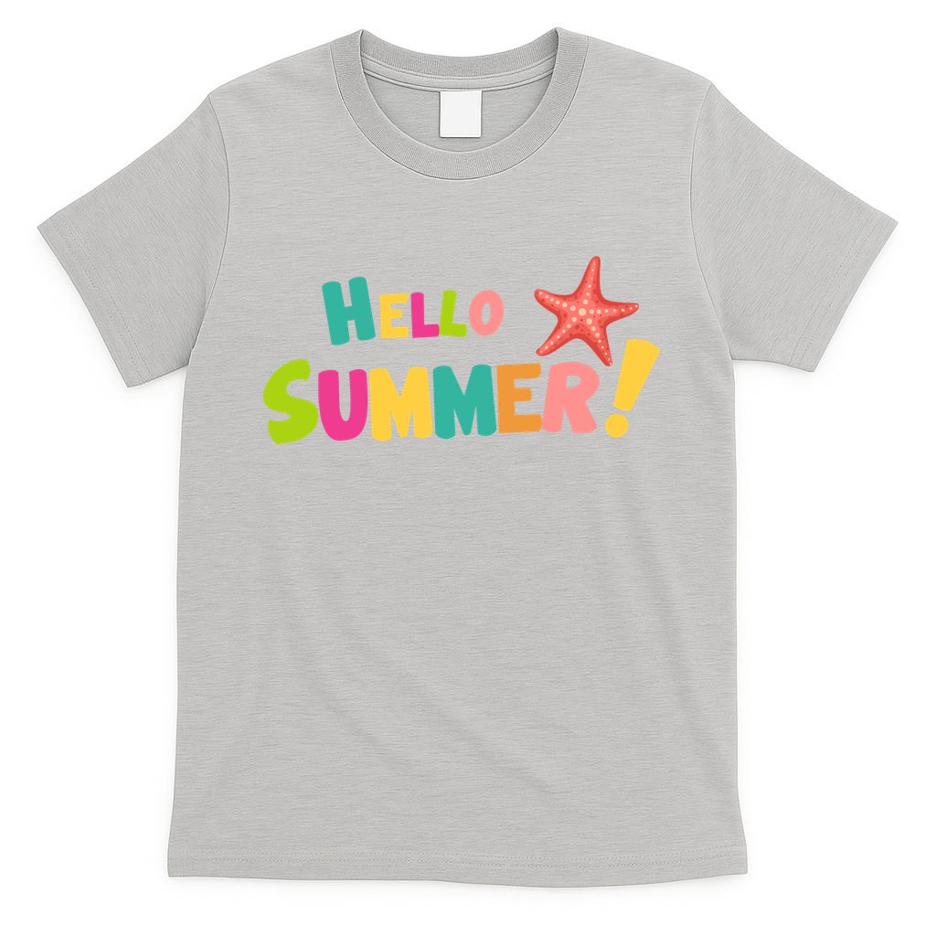 Hello Summer Starfish Colorful T-Shirt