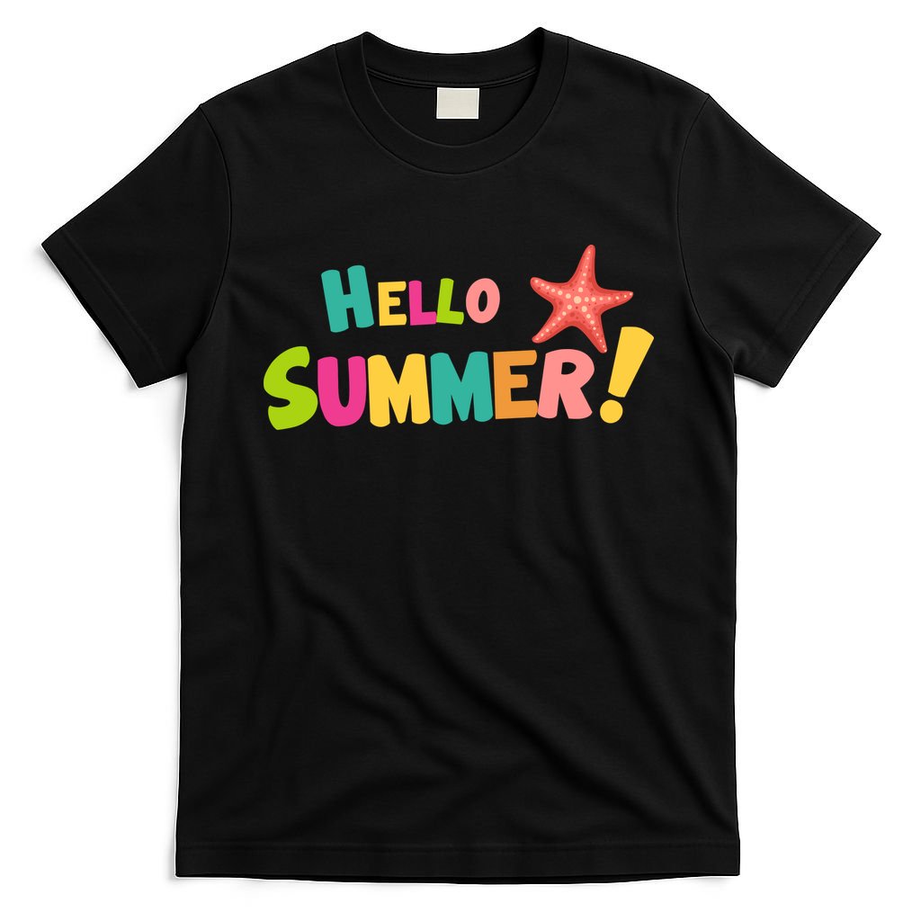 Hello Summer Starfish Colorful T-Shirt