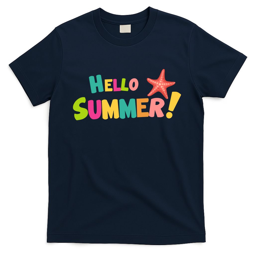 Hello Summer Starfish Colorful T-Shirt