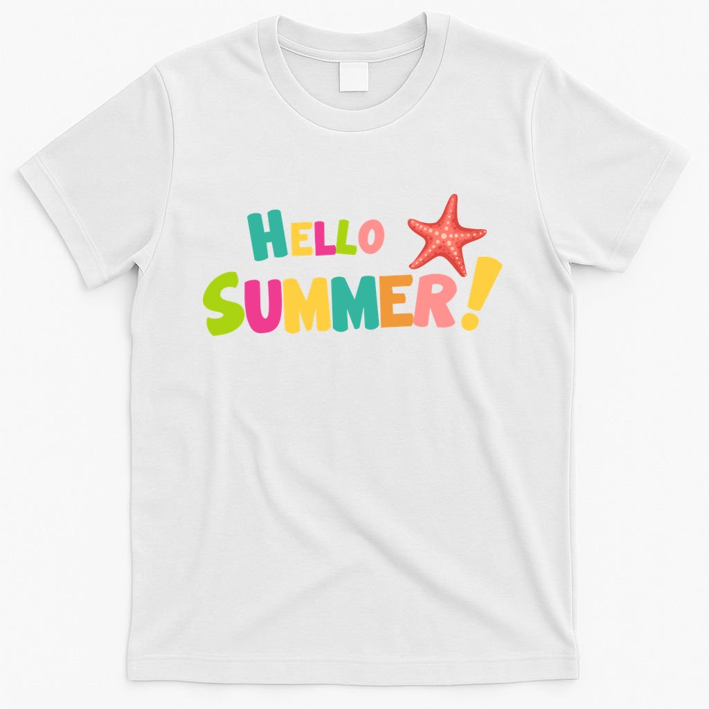 Hello Summer Starfish Colorful T-Shirt