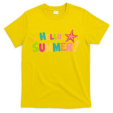 Hello Summer Starfish Colorful T-Shirt