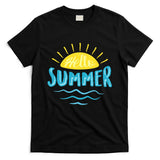 Hello Summer Sunset Ocean Wave T-Shirt