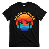Hello Summer Tropical Sunset Beach T-Shirt
