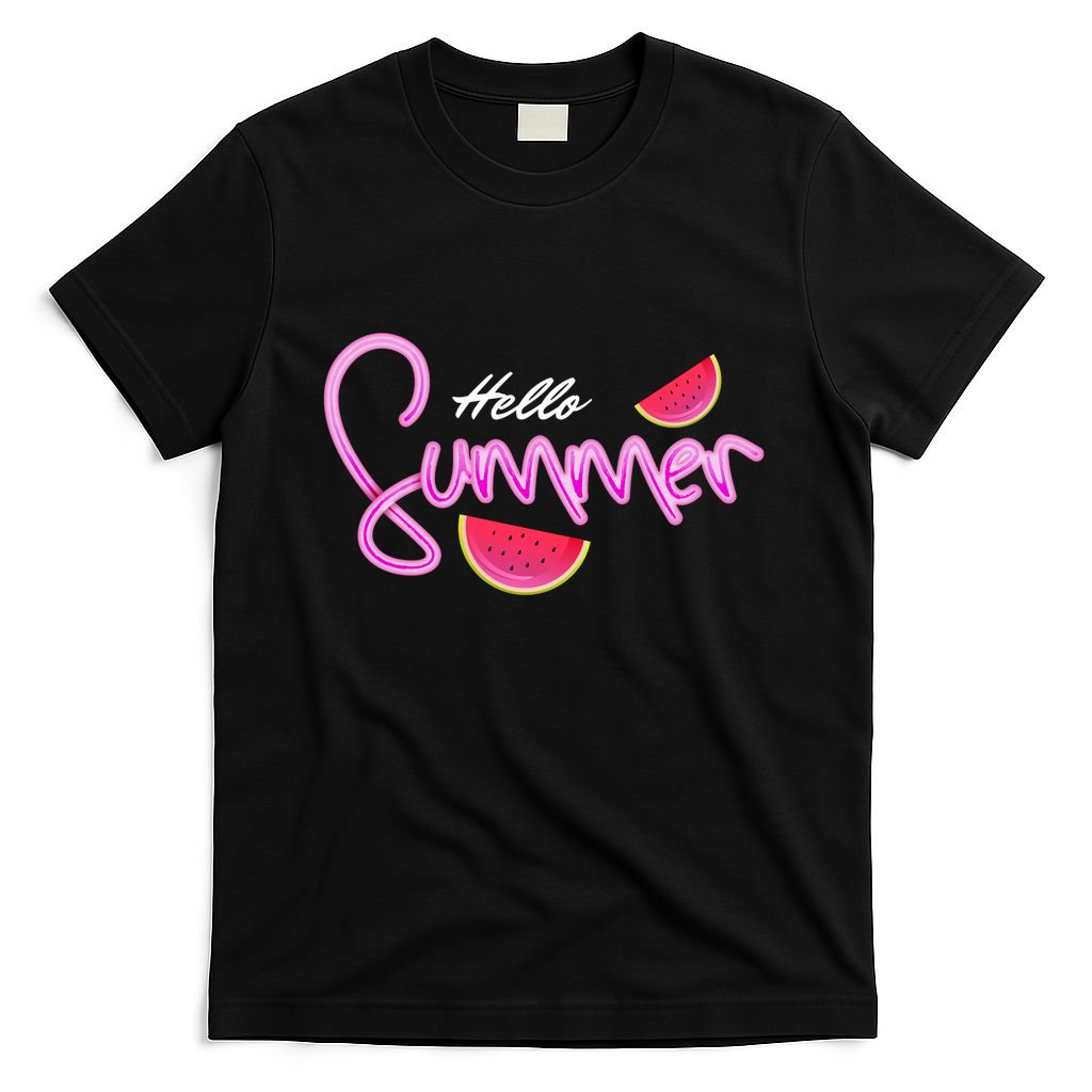 Hello Summer Watermelon Retro T-Shirt