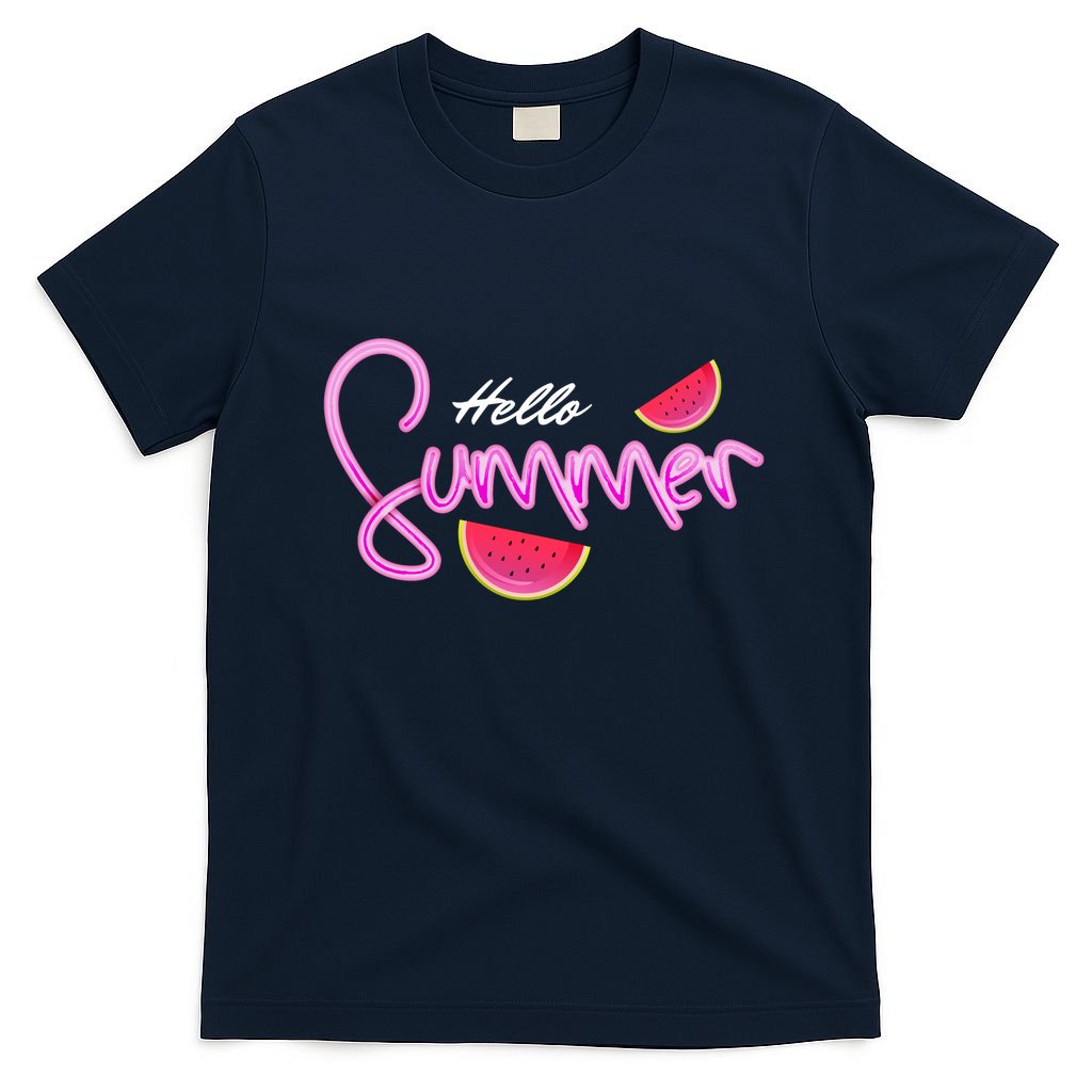Hello Summer Watermelon Retro T-Shirt