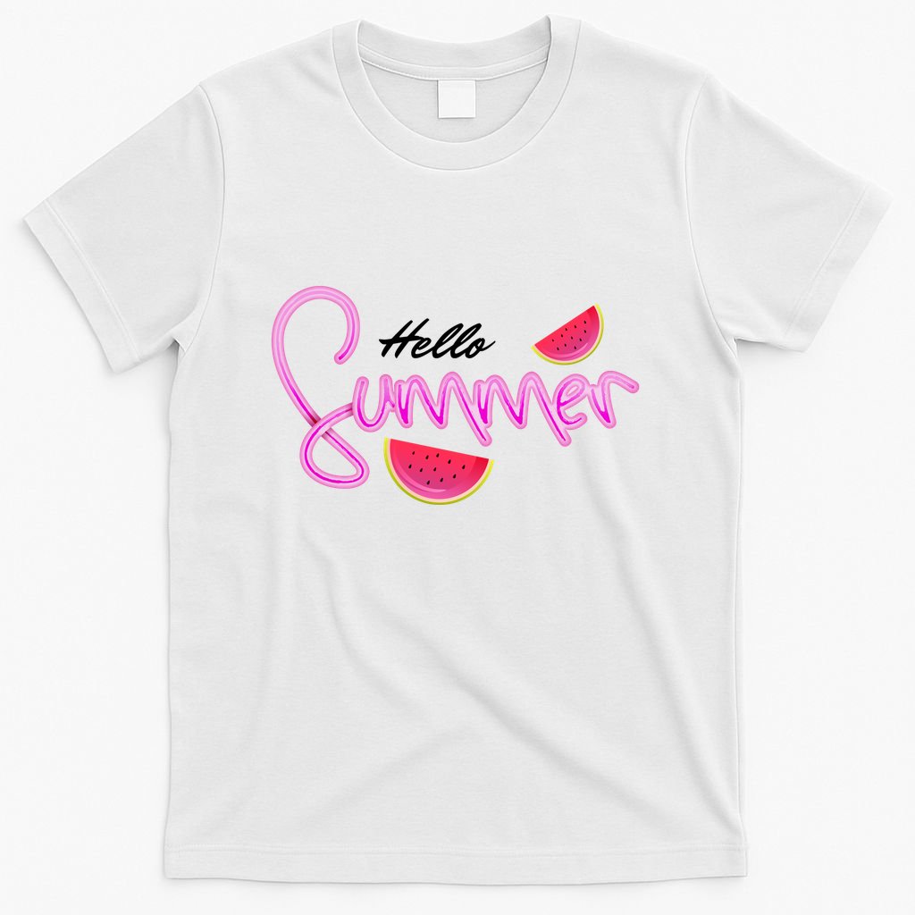 Hello Summer Watermelon Retro T-Shirt