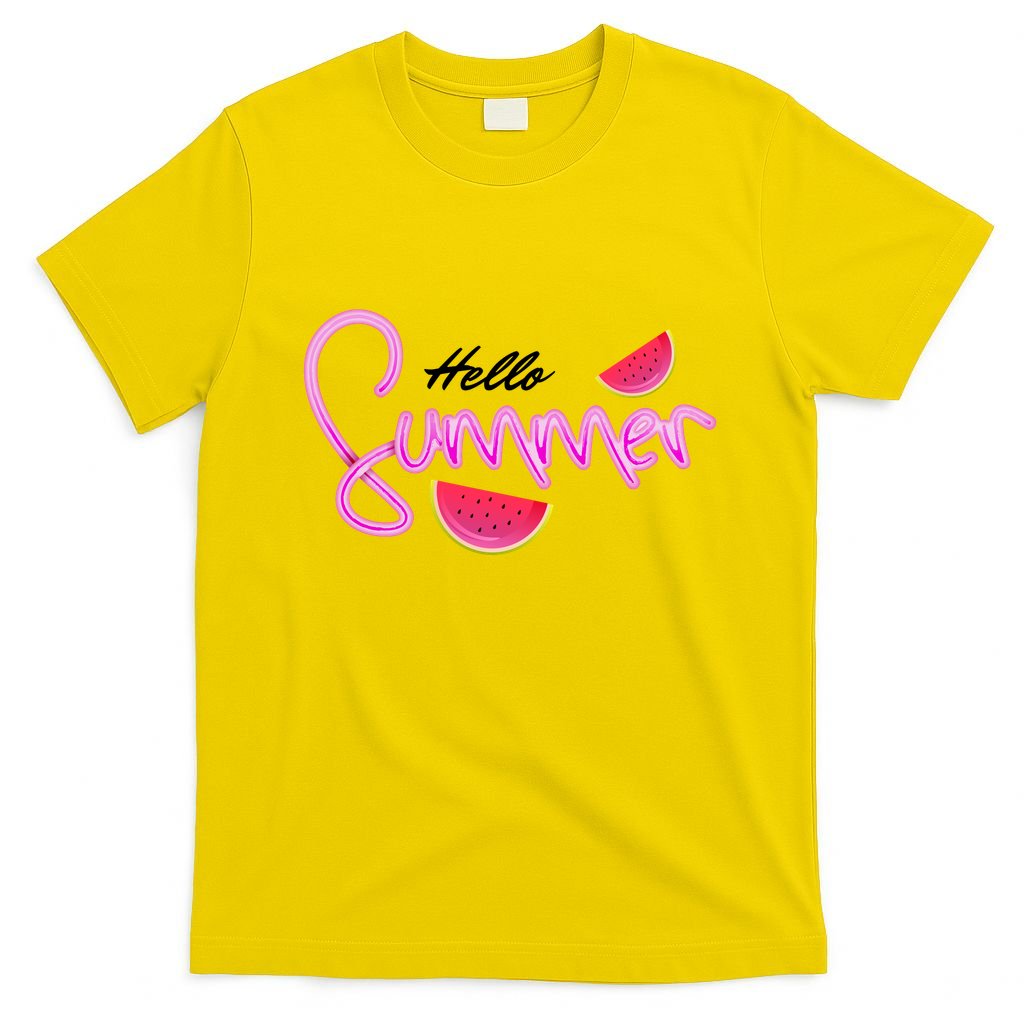 Hello Summer Watermelon Retro T-Shirt