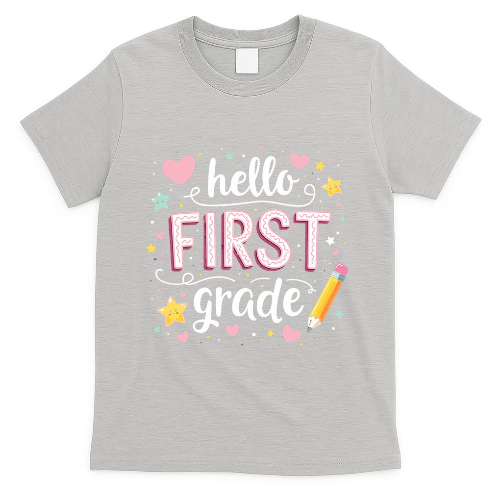 Hello Team 1st Grade Back To School Outfit T-Shirt
