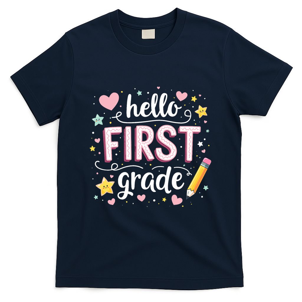 Hello Team 1st Grade Back To School Outfit T-Shirt