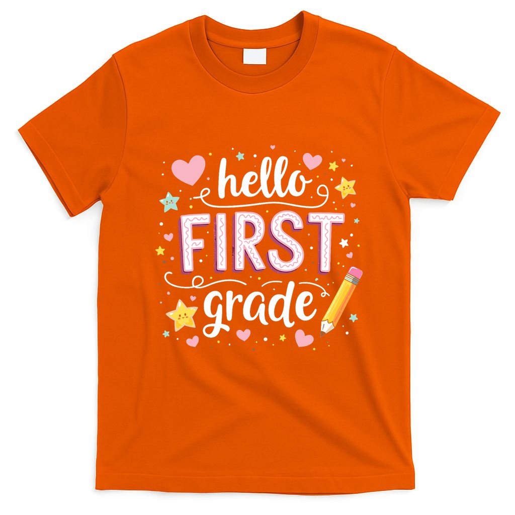 Hello Team 1st Grade Back To School Outfit T-Shirt