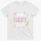 Hello Team 1st Grade Back To School Outfit T-Shirt