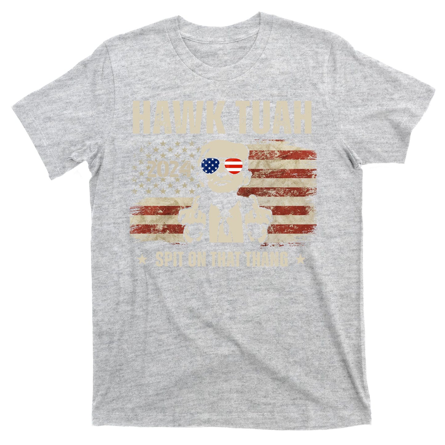 Hawk Tuah Spit On That Thang 2024 Usa Trump T-Shirt