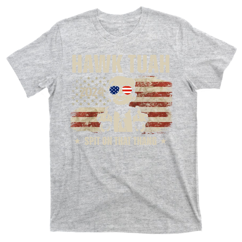 Hawk Tuah Spit On That Thang 2024 Usa Trump T-Shirt