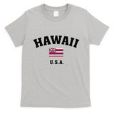 Hawaii Usa With American Flag T-Shirt