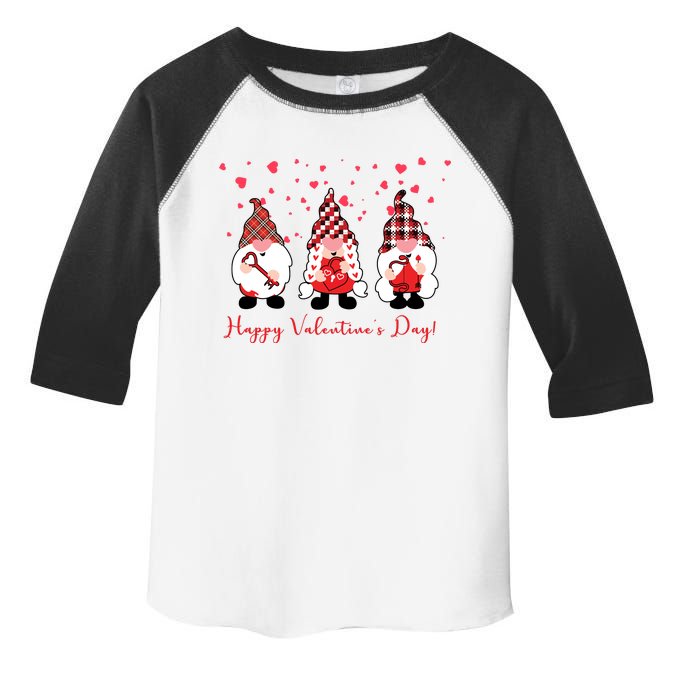 Happy Valentines Day Gnome Cute Gift Toddler Fine Jersey T-Shirt