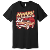 Happy Valentine's Day Vintage Car Premium T-Shirt