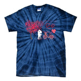 Happy Valentine's Day Tree Hearts Love You Valentine Gift Tie-Dye T-Shirt