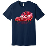 Happy Valentines Day Gnome Vintage Truck Premium T-Shirt