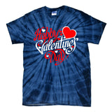 Happy Valentines Day Valentine Heart Shape Tie-Dye T-Shirt
