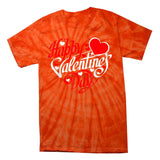 Happy Valentines Day Valentine Heart Shape Tie-Dye T-Shirt