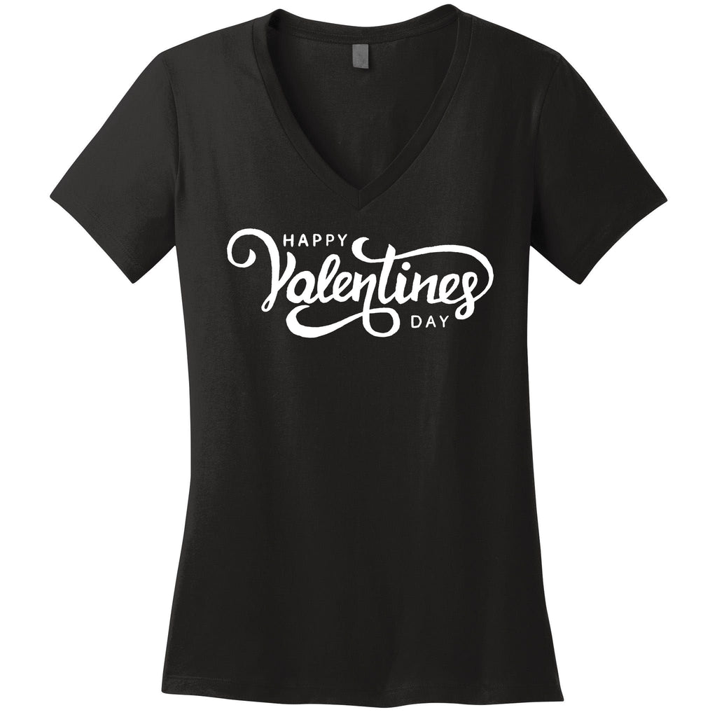 Happy Valentines Day Cute Holiday Gift Women's V-Neck T-Shirt