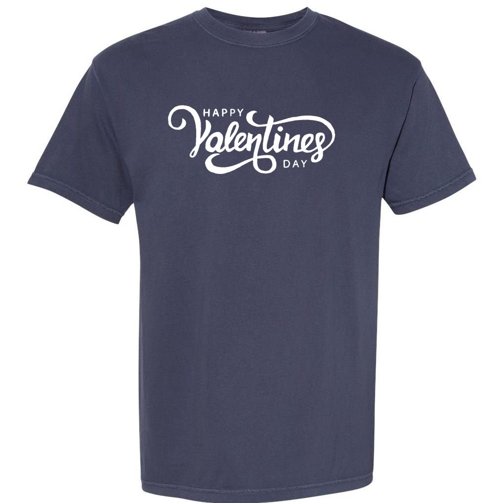 Happy Valentines Day Cute Holiday Gift Garment-Dyed Heavyweight T-Shirt
