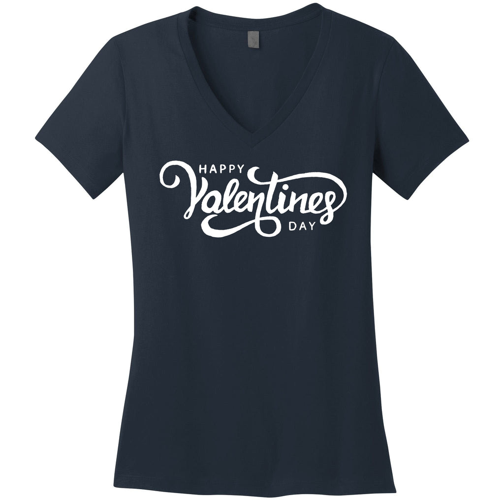 Happy Valentines Day Cute Holiday Gift Women's V-Neck T-Shirt