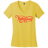 Happy Valentines Day Cute Holiday Gift Women's V-Neck T-Shirt