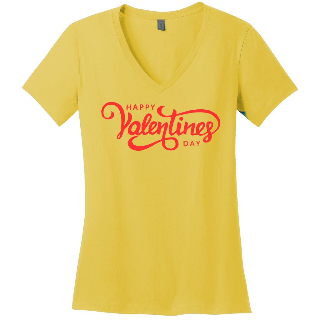 Happy Valentines Day Cute Holiday Gift Women's V-Neck T-Shirt