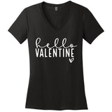 Hello Valentine Not Today Cupid Women's V-Neck T-Shirt