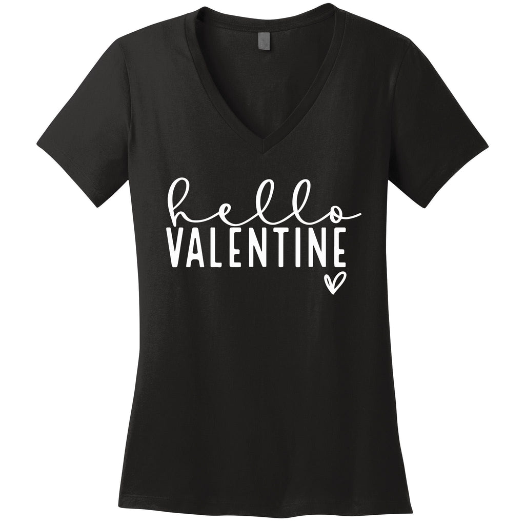 Hello Valentine Not Today Cupid Women's V-Neck T-Shirt