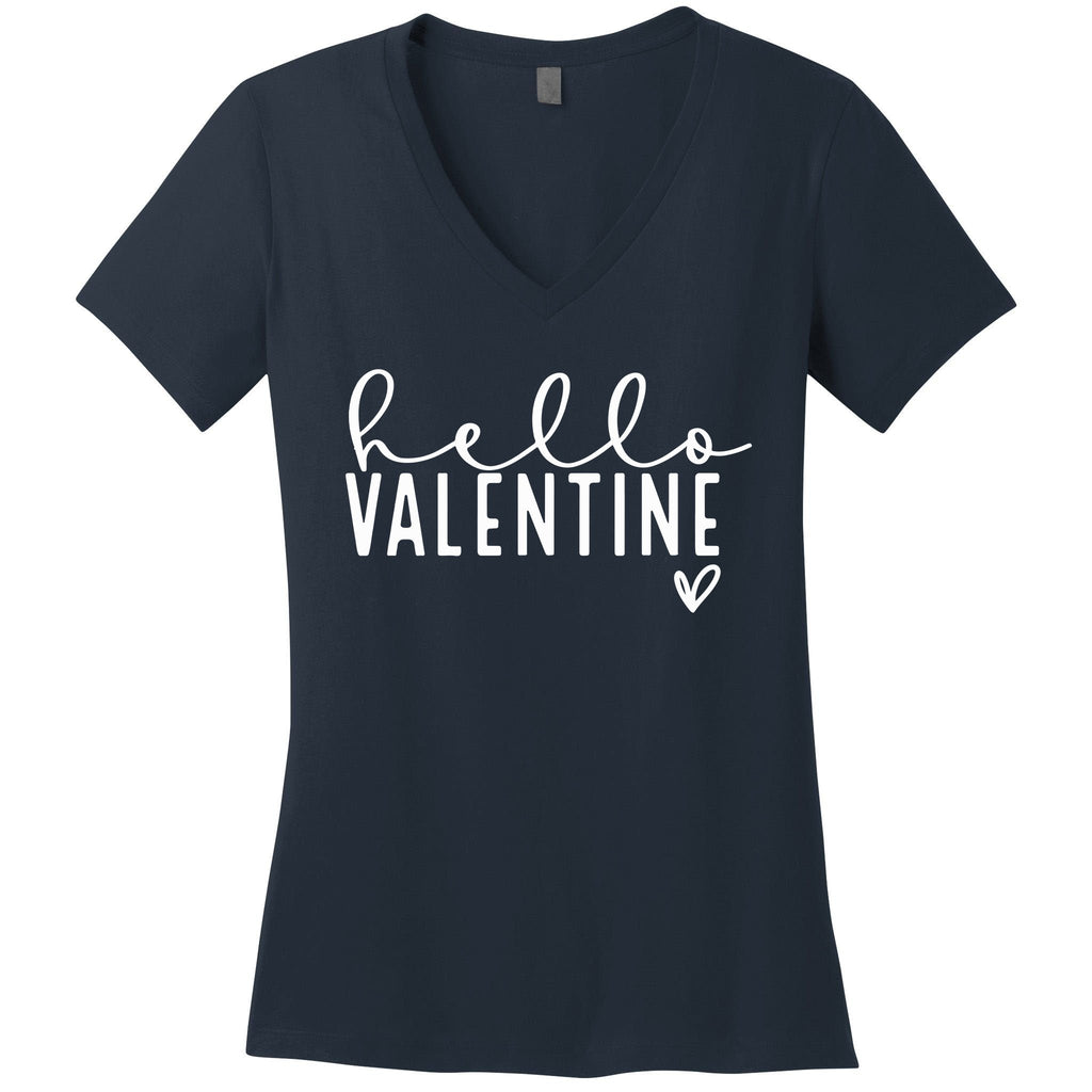 Hello Valentine Not Today Cupid Women's V-Neck T-Shirt