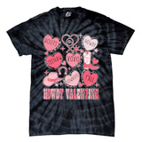 Howdy Valentine Western Valentines Cowgirl Tie-Dye T-Shirt