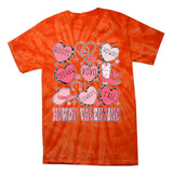 Howdy Valentine Western Valentines Cowgirl Tie-Dye T-Shirt