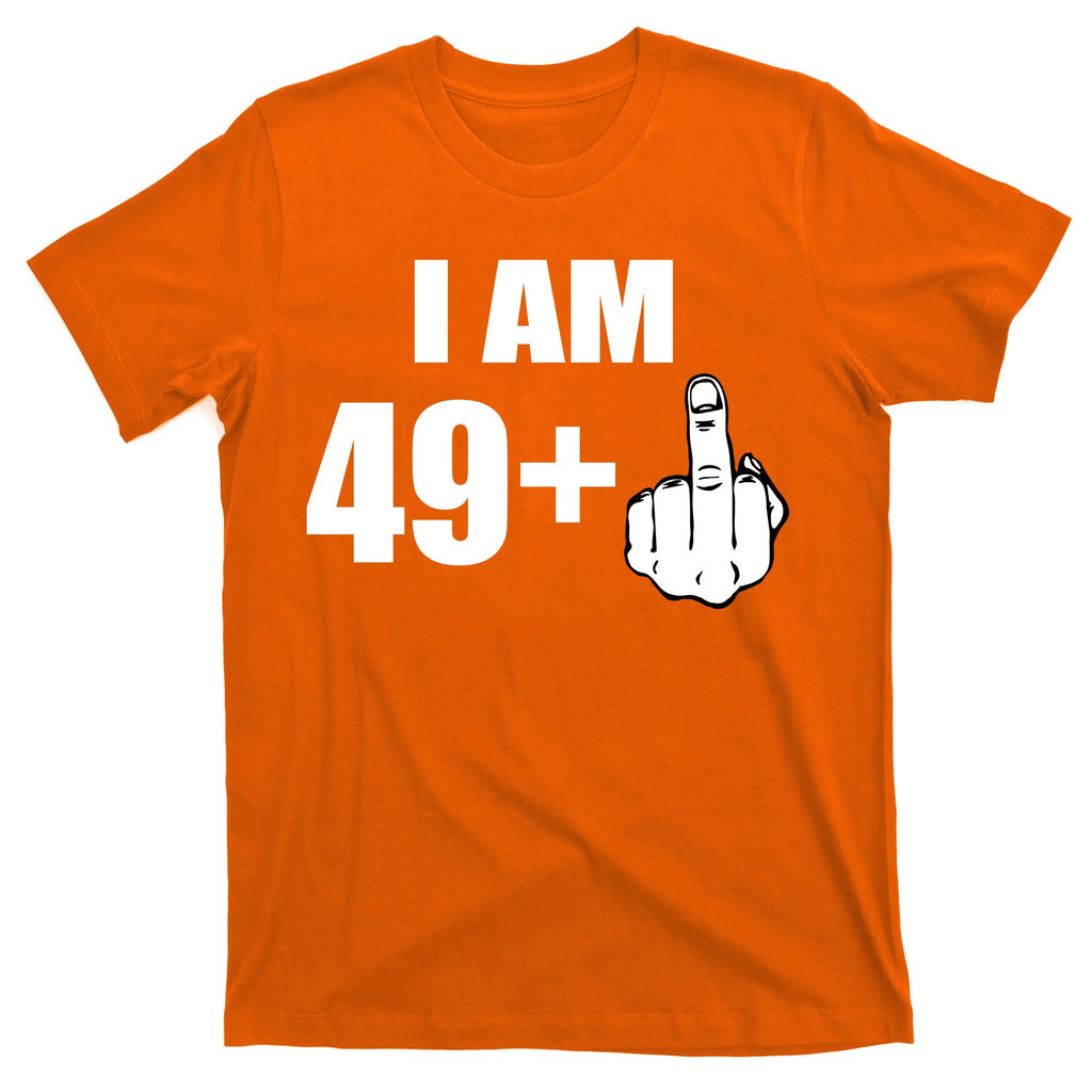 I Am 50 Middle Finger Funny 50th Birthday Gift T-Shirt T-Shirt