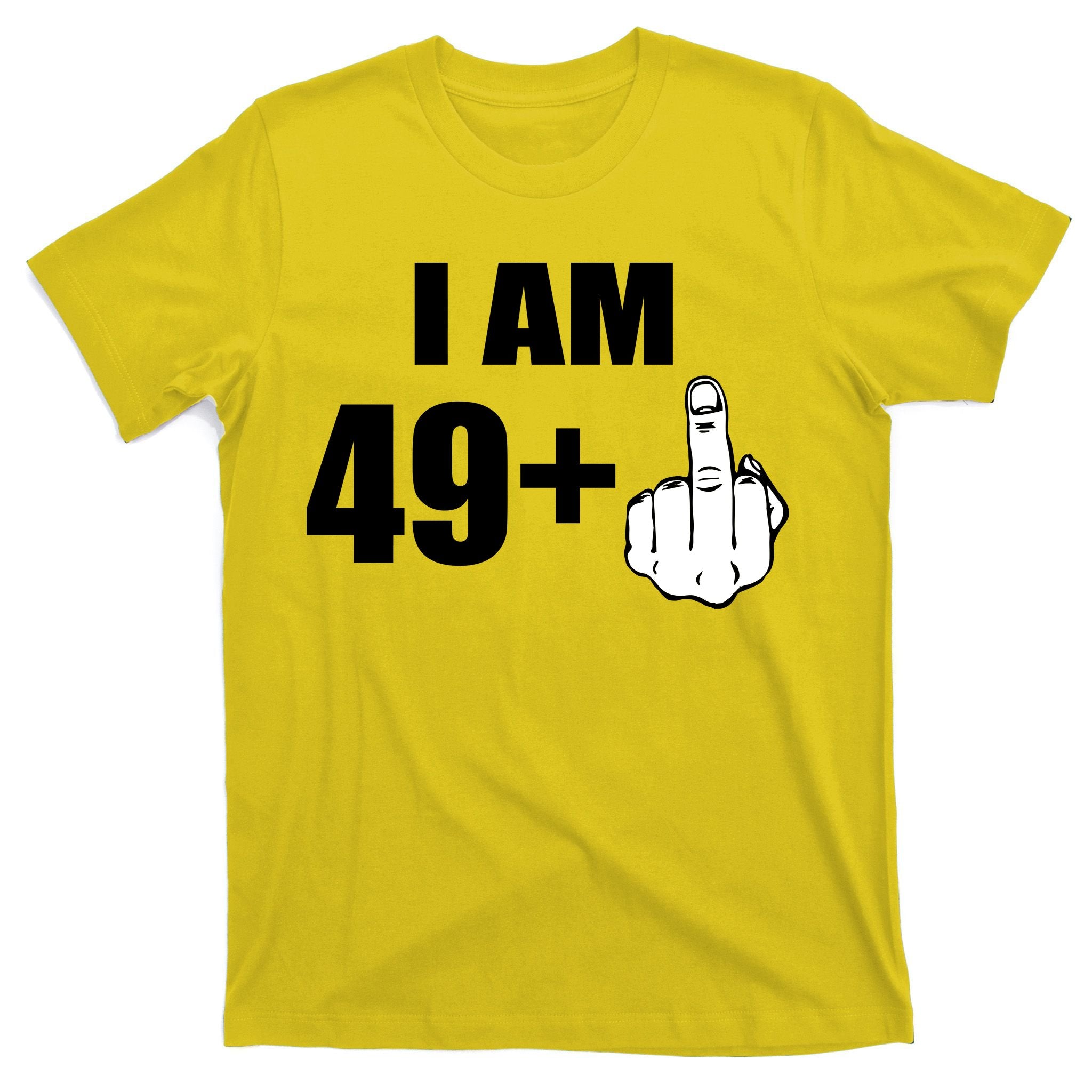 I Am 50 Middle Finger Funny 50th Birthday Gift T-Shirt T-Shirt