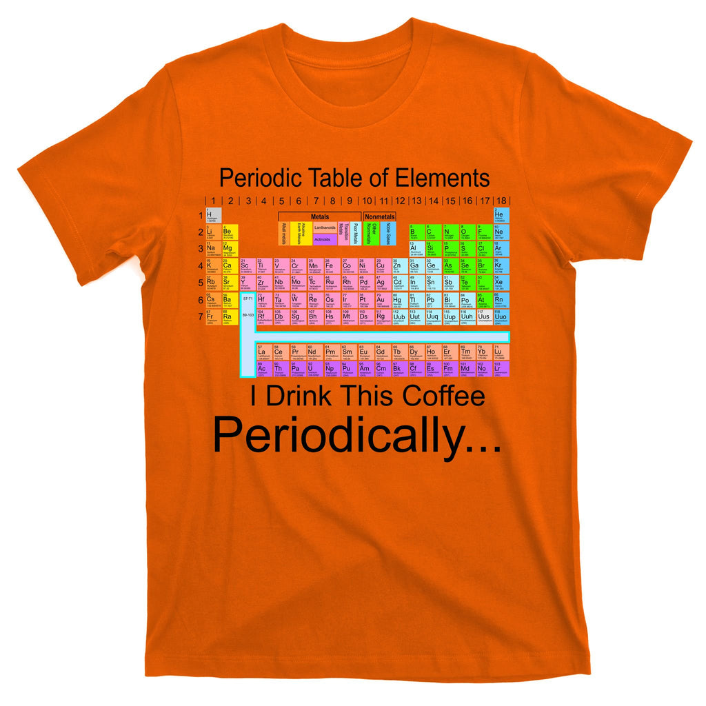 I Drink This Coffee Periodically Mug - Periodic Table of Elements T-Shirt