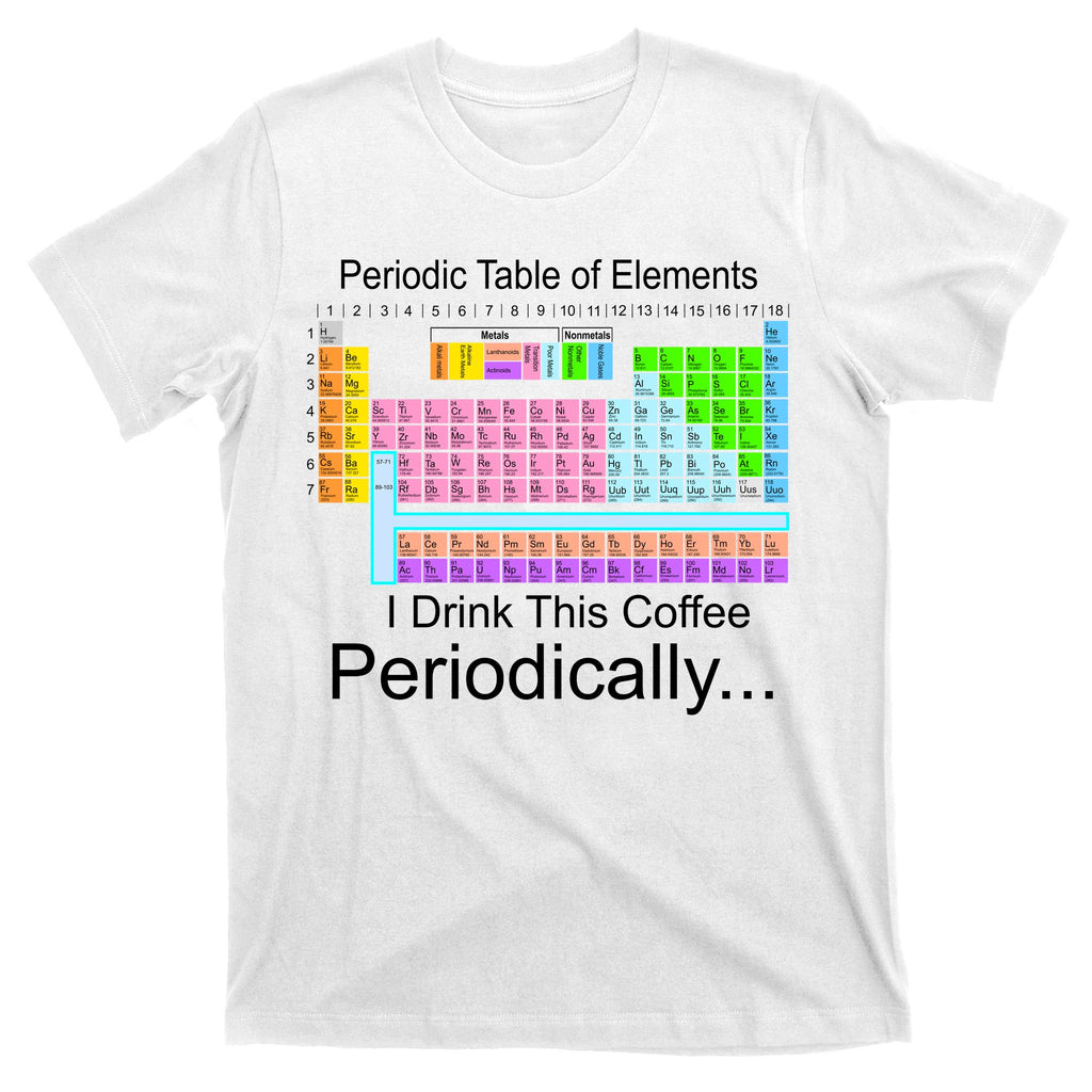 I Drink This Coffee Periodically Mug - Periodic Table of Elements T-Shirt
