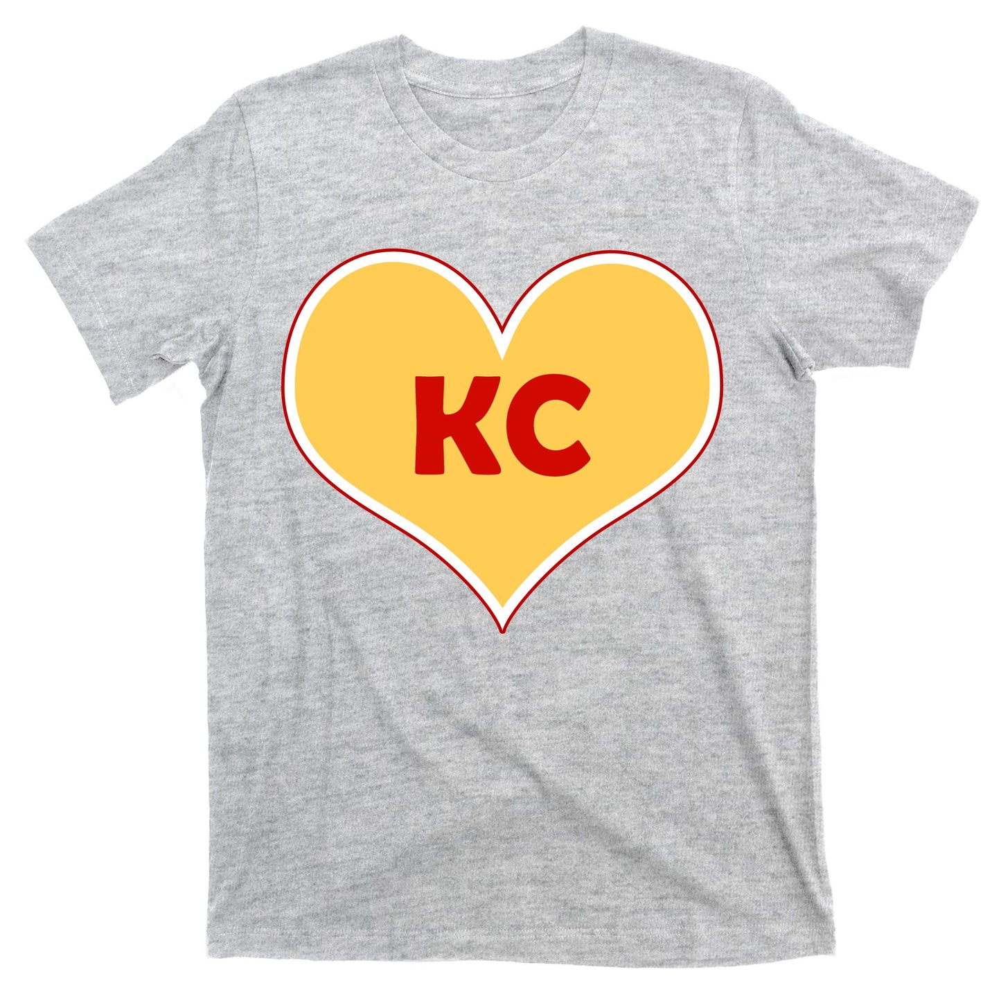 I Love Kansas City KC Football Heart T-Shirt