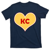 I Love Kansas City KC Football Heart T-Shirt