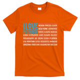 I Love My Country USA State Flag T-Shirt