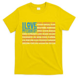 I Love My Country USA State Flag T-Shirt