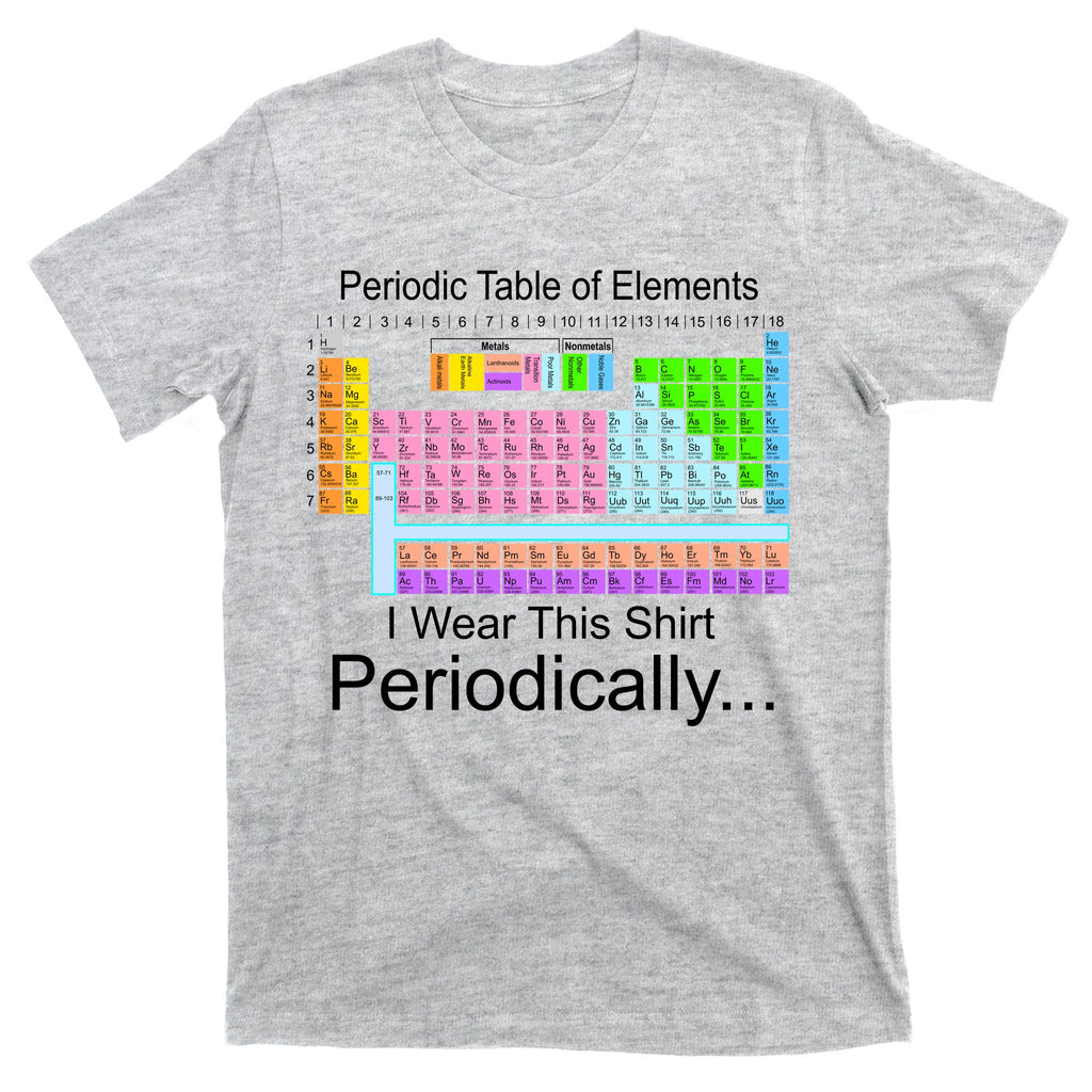 I Wear this Shirt Periodically Periodic Table of Elements T-Shirt