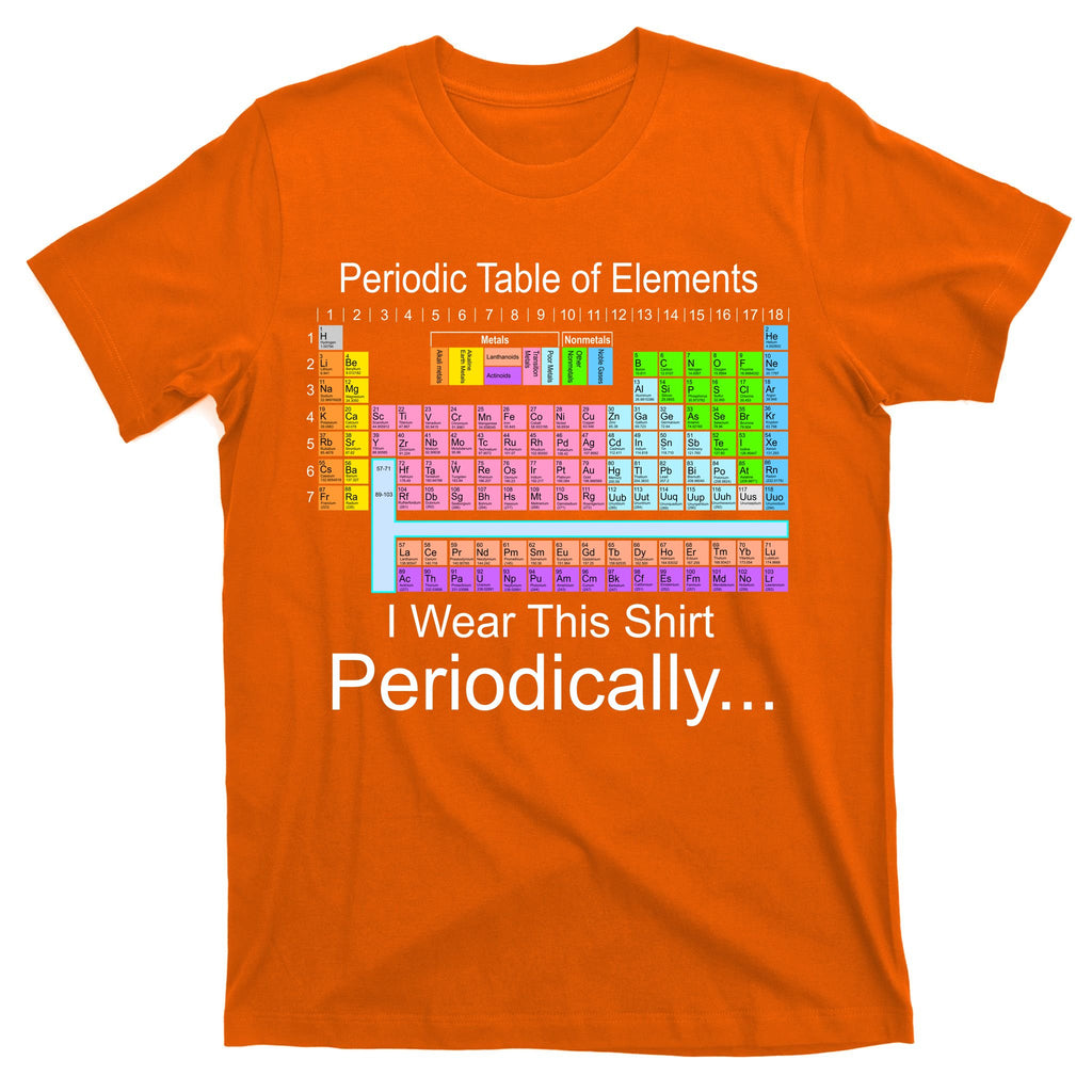 I Wear this Shirt Periodically Periodic Table of Elements T-Shirt
