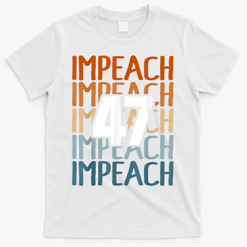 Impeach 47 Vintage Impeach Trump 47 Distressed Anti Trump T-Shirt