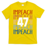 Impeach 47 Vintage Impeach Trump 47 Distressed Anti Trump T-Shirt