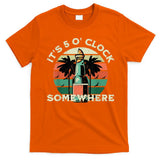 It's 5 O’clock Somewhere Summer Retro Sunset Drinking T-Shirt