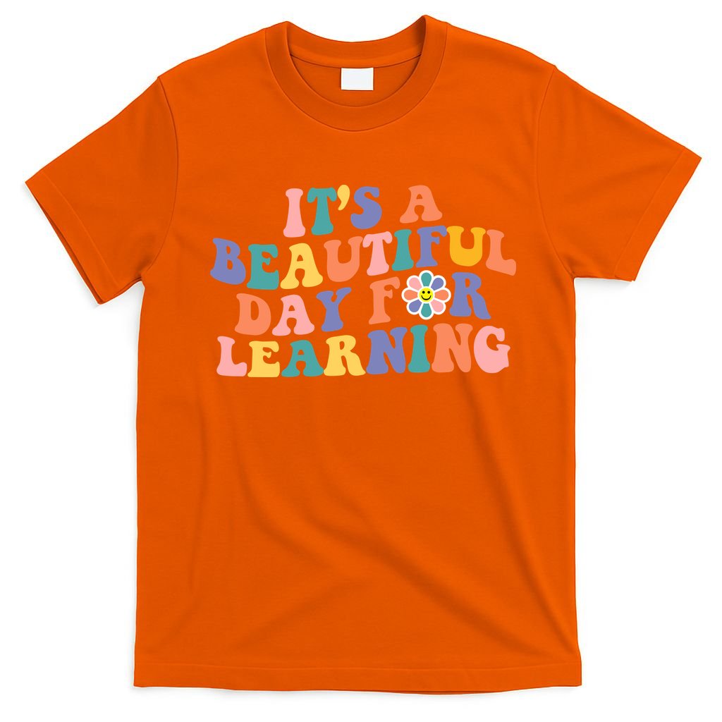 It's A Beautiful Day For Learning Back To School Retro T-Shirt